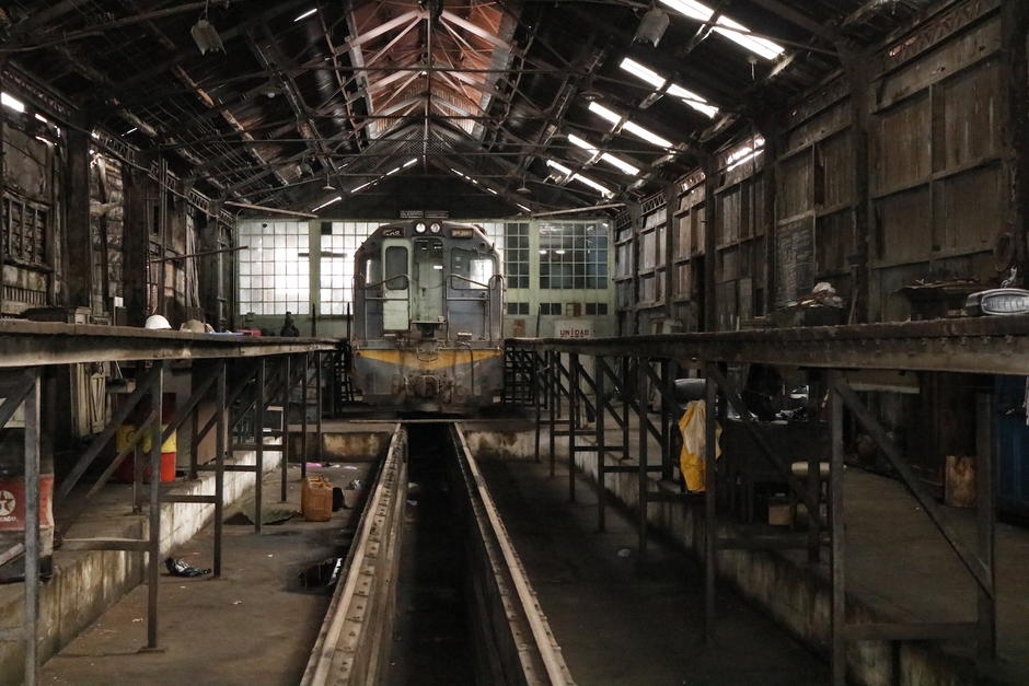 Los patios de Fegua han vuelto a ver la actividad mecánica para echar a andar las locomotoras. (Foto: José David Patzán/Soy502)