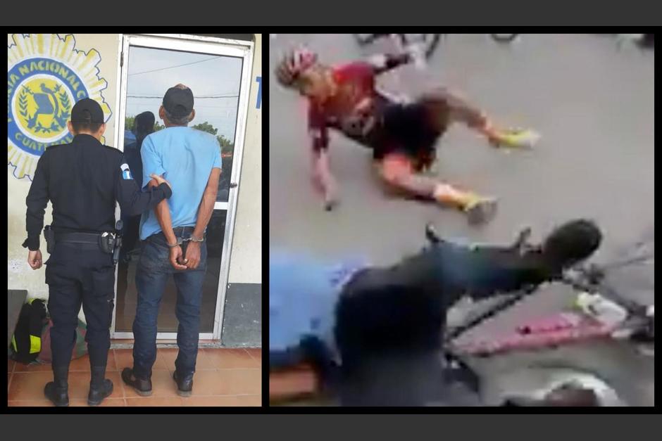 El hombre que provocó la caída de un participante en la Vuelta a Guatemala ya recobró su libertad. (Fotos: archivo)&nbsp;