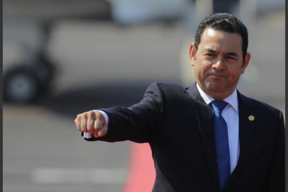 El presidente Jimmy Morales record&oacute; el d&iacute;a en que se enter&oacute; que ser&iacute;a Presidente. (Foto: Archivo/Soy502)