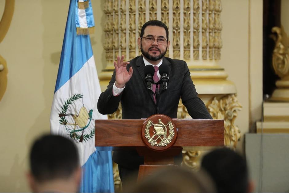 El presidente Jimmy Morales participó en la juramentación y toma de posesión de la nueva Junta Directiva del Parlacen. (Foto: Gobierno de Guatemala)