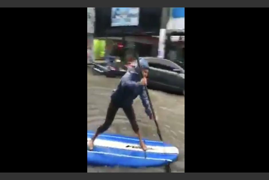 El hecho se present&oacute; en los &uacute;ltimos d&iacute;as donde las lluvias se han dejado sentir fuertemente en el territorio nacional. (Captura Video)