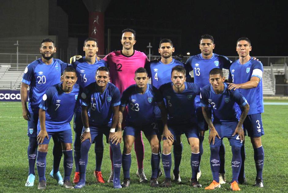 Equipo titular de Guatemala para el juego ante Puerto Rico. (Foto: ACD)