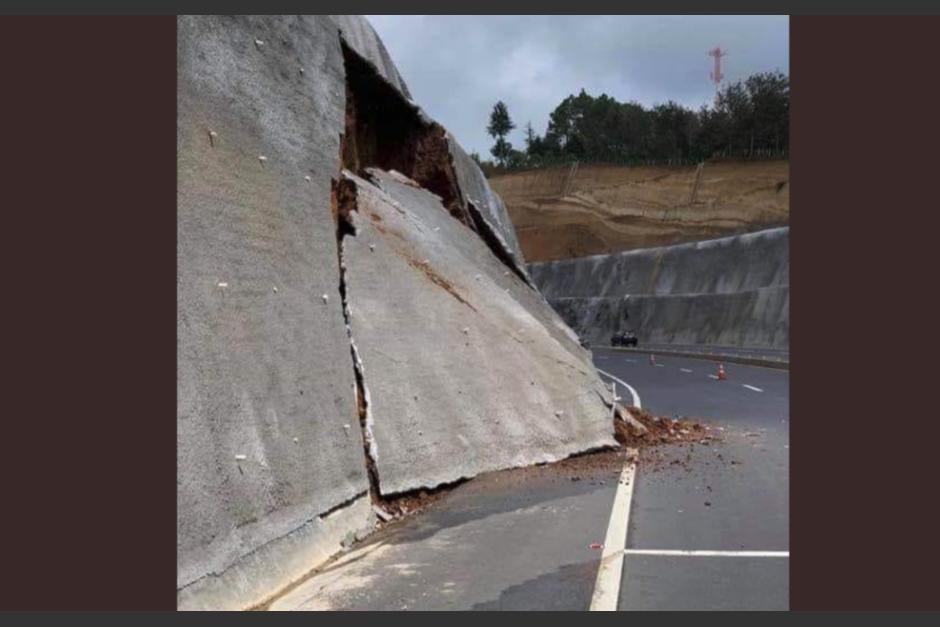 La obra fue inaugurada de forma apresurada por el gobierno de Jimmy Morales. (Foto: Usuarios Facebook)