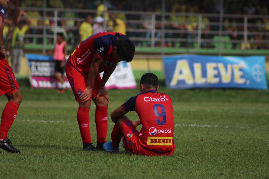 José Carlos Martínez se lesionó este domingo ante Guastatoya.&nbsp;