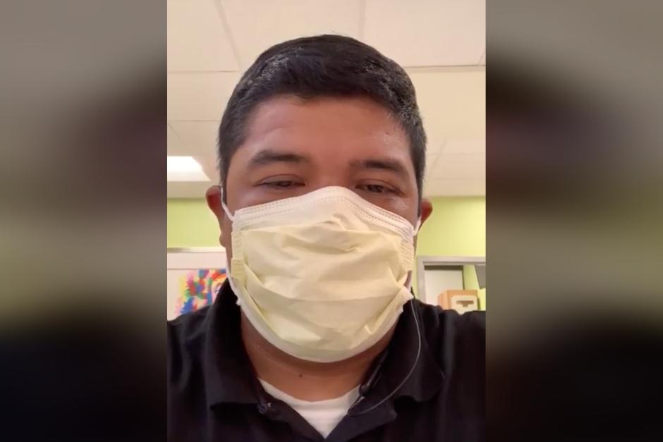 &Aacute;lvaro Maqu&iacute;n envi&oacute; un mensaje en redes sociales acerca de c&oacute;mo viven los migrantes guatemaltecos en Estados Unidos. (Foto: captura de pantalla)&nbsp;