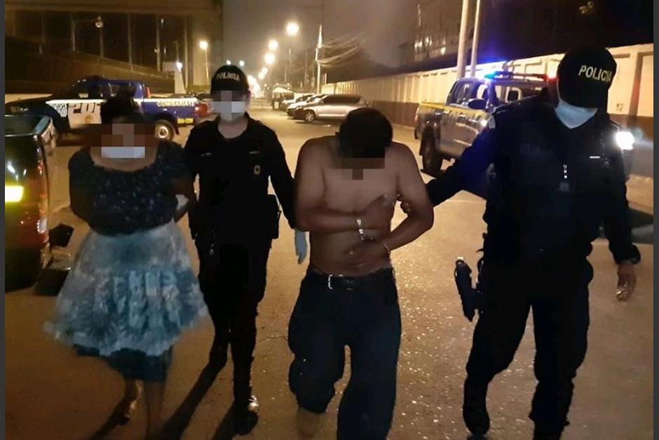Cuando los polic&iacute;as trataron de capturarlo, los golpe&oacute; y trat&oacute; de huir (Foto: PNC)&nbsp;