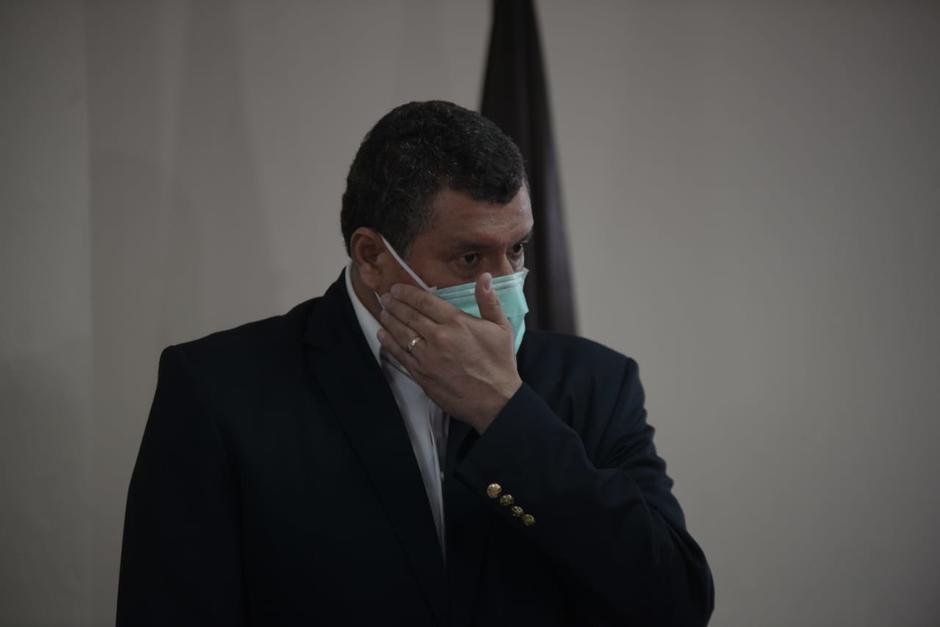 El vicepresidente Guillermo Castillo participó en una actividad pública este lunes 3 de agosto y explicó que por ética no dirá de dónde proviene el antejuicio en su contra. (Foto: Wilder López/Soy502)