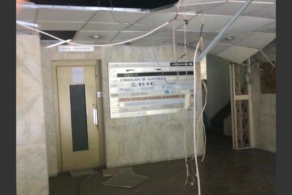 El Consulado "Honorario" de Guatemala en Líbano resultó con serios daños materiales. (Foto: Cortesía Embajador del país en Egipto)