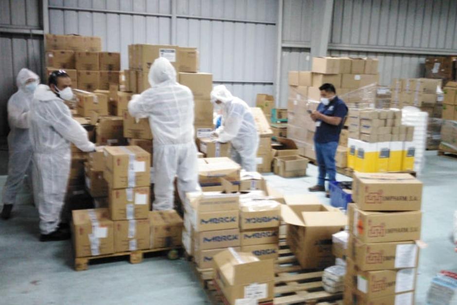 El MP realizó una inspección ocular a bodegas del Hospital Temporal del Parque de la Industria. (Foto: MP)&nbsp;