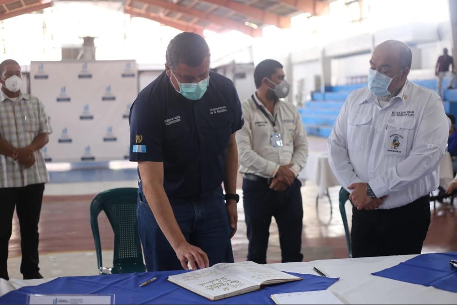 El vicepresidente Guillermo Castillo participó en la reunión en una reunión con alcaldes para la prevención de la trata de personas. (Foto: Vicepresidencia)