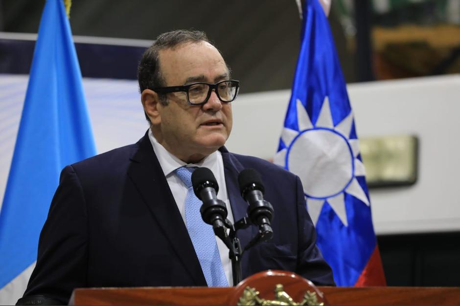 El presidente Alejandro Giammattei participó en la entrega de una donación de insumos médicos por parte del Gobierno de Taiwán. (Foto: Presidencia)