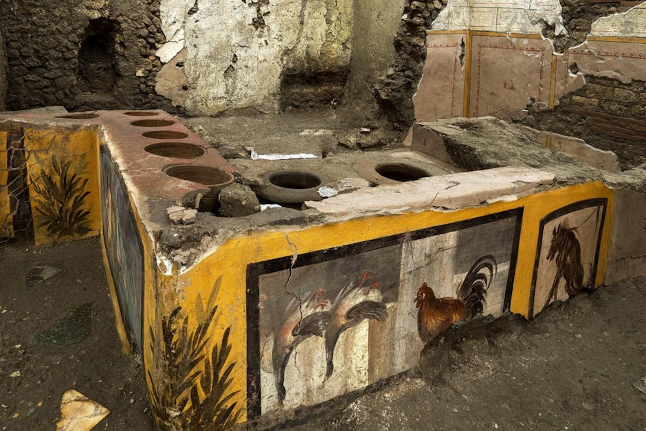 Descubren un termopolio Antiguo intacto en Pompeya. (Foto: AFP)&nbsp;