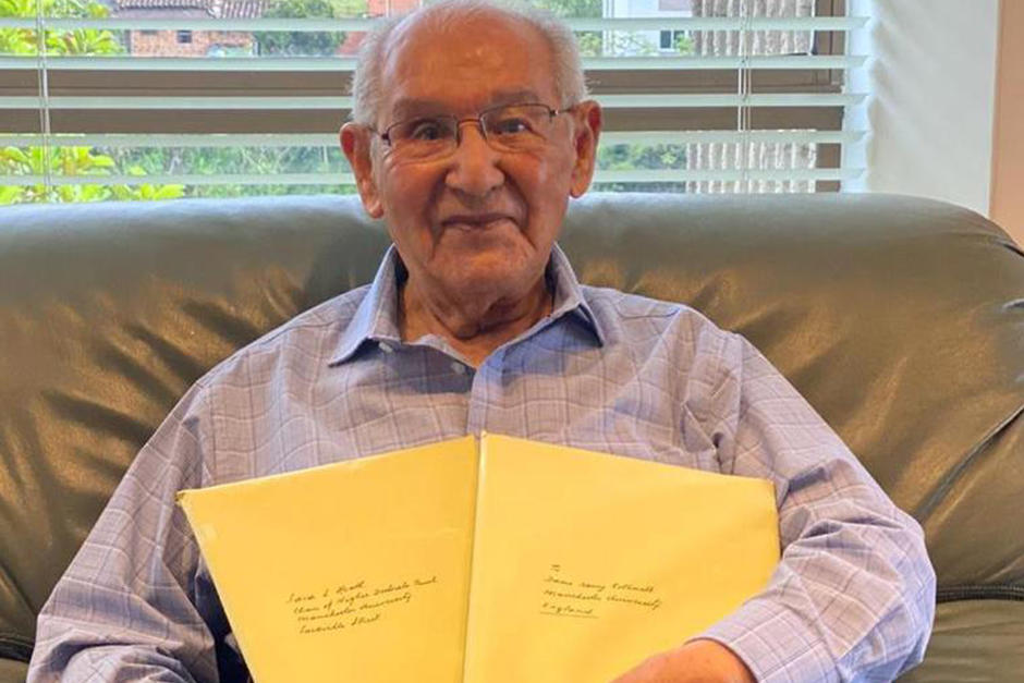 El ingeniero Lucio Chiquito Caicedo present&oacute; su tesis doctoral que realiz&oacute; durante el tiempo de confinamiento. (Foto: RCN Radio)