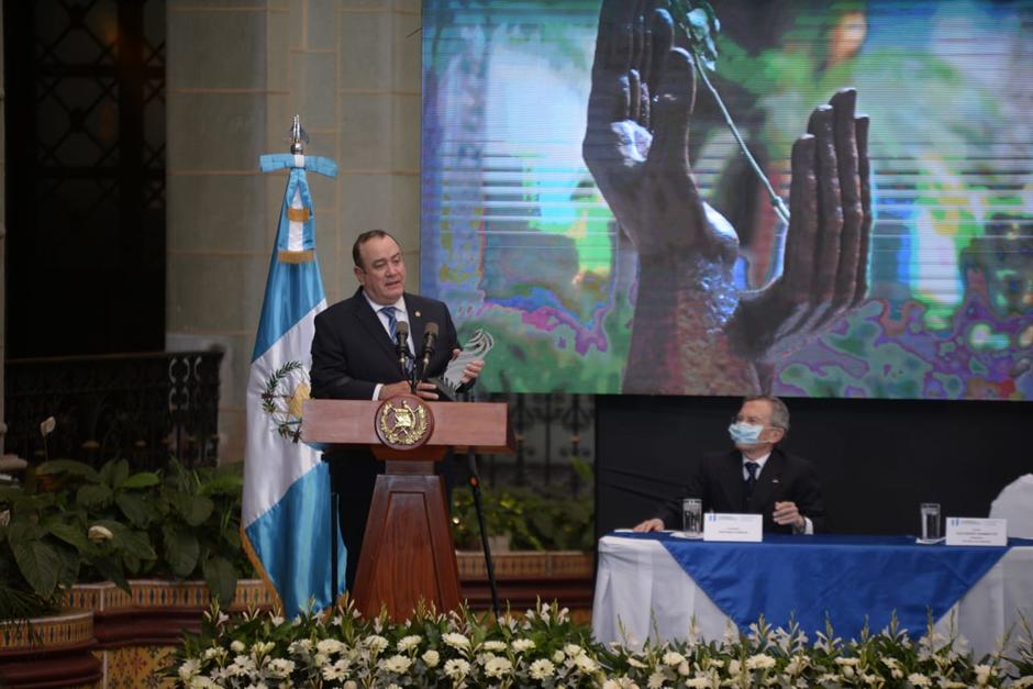 Giammattei hizo un llamado para replantear los Acuerdos de Paz. (Foto: Wilder López/Soy502)