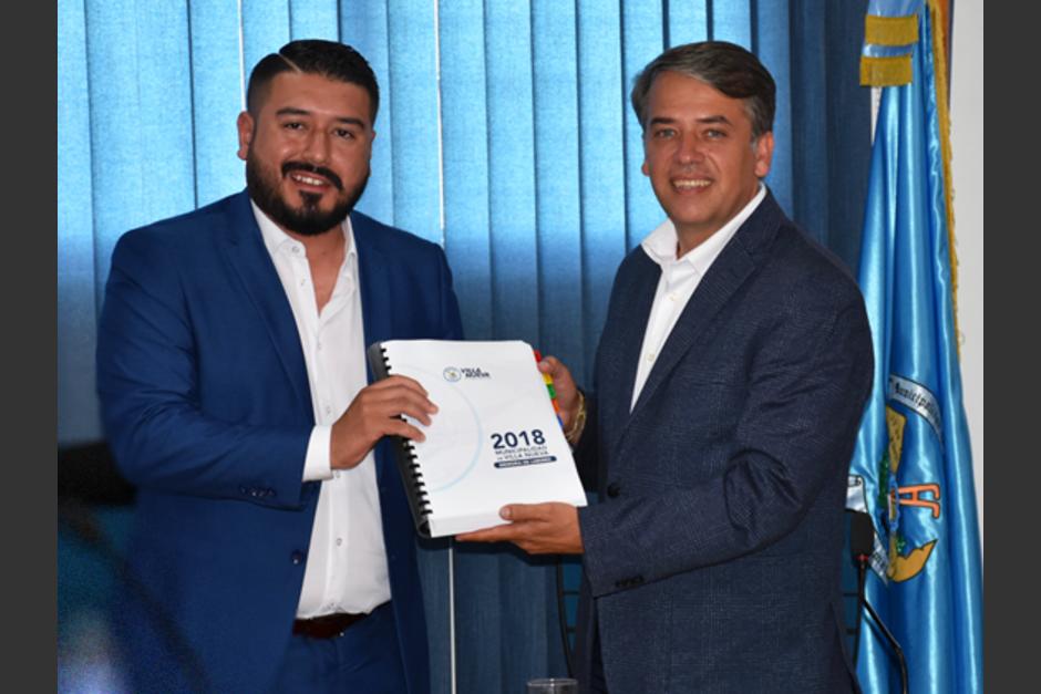 Javier Gramajo asumirá la alcaldía en lugar de Edwin Escobar, quien se lanzó sin éxito a la presidencia. (Foto: Muni de Villa Nueva)