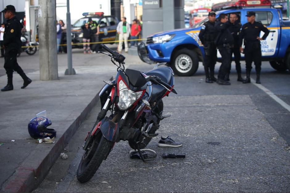 Agentes asignados a mercados accionaron al ataque de sicarios. (Foto: PNC)&nbsp;