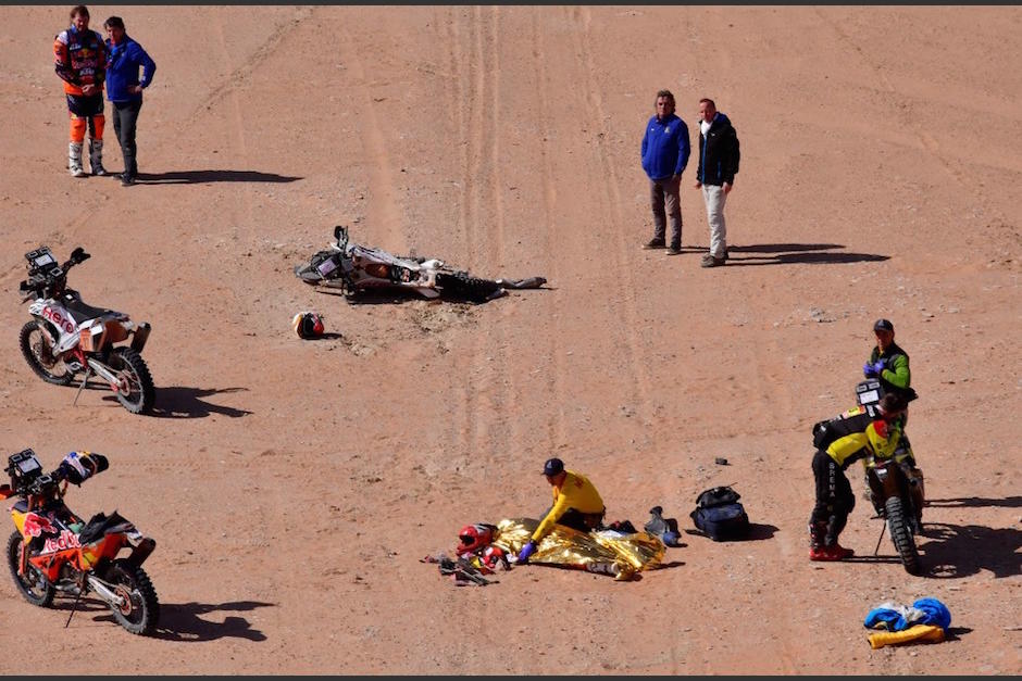 El lugar en el que se produjo la tragedia que acabó con la vida del piloto portugués. (Foto: AFP)