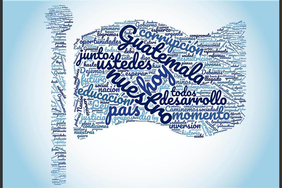 El presidente Alejandro Giammatei realizó un efusivo discurso de toma de posesión. (Imagen: Javier Miranda/Soy502)