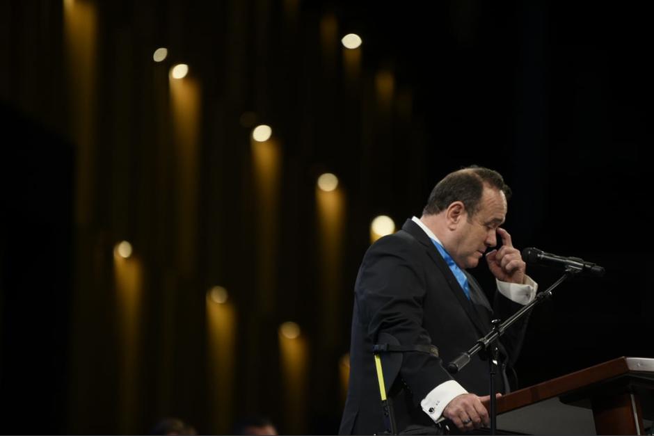 Giammattei participó este miércoles en un evento evangélico. (Foto: Wilder López/Soy502)