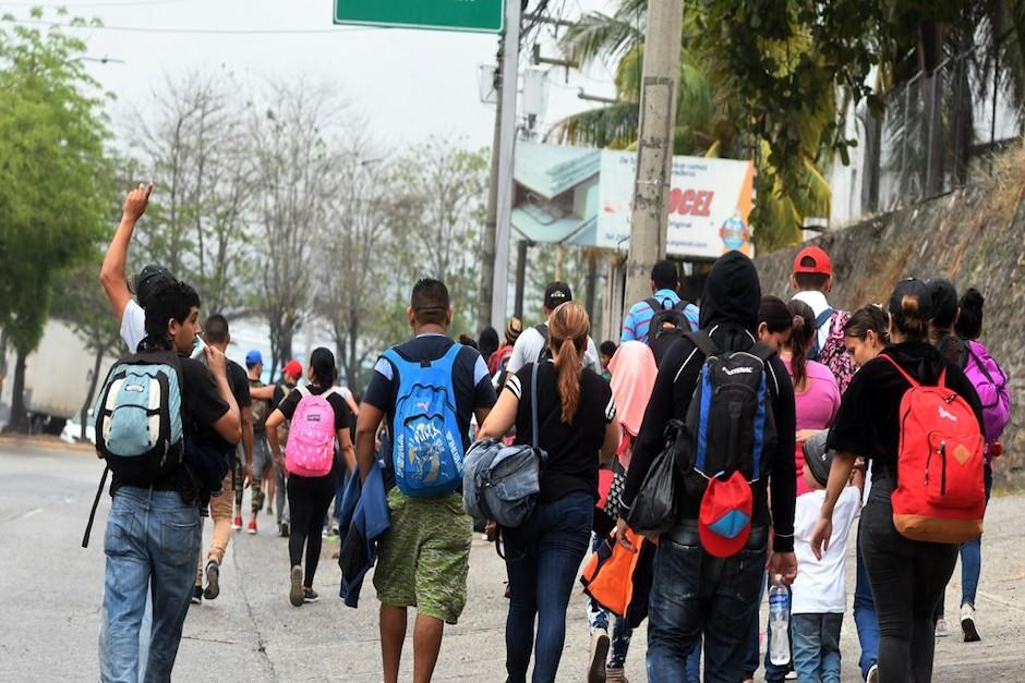 La modalidad de migrar en caravanas comenzó en Honduras el 14 de octubre de 2018 (Foto: AFP)