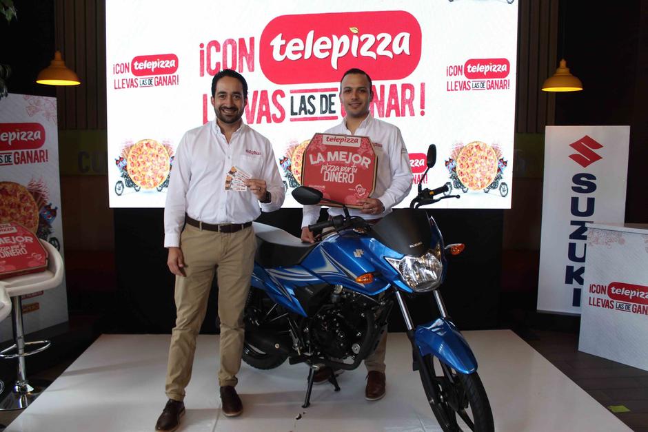 Telepizza, en alianza con Suzuki y Pepsi, lanza la promoci&oacute;n &ldquo;Con Telepizza llevas las de ganar&rdquo; donde los guatemaltecos ganar&aacute;n miles de premios al consumir Telepizza para llevar.&nbsp;(Foto: Soy502)