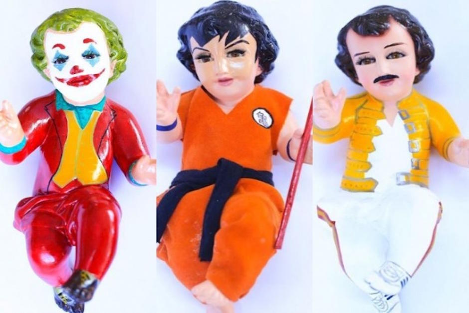 Venden ni&ntilde;os Dios vestidos de Joker, Goku y otros personajes. (Foto: Facebook)