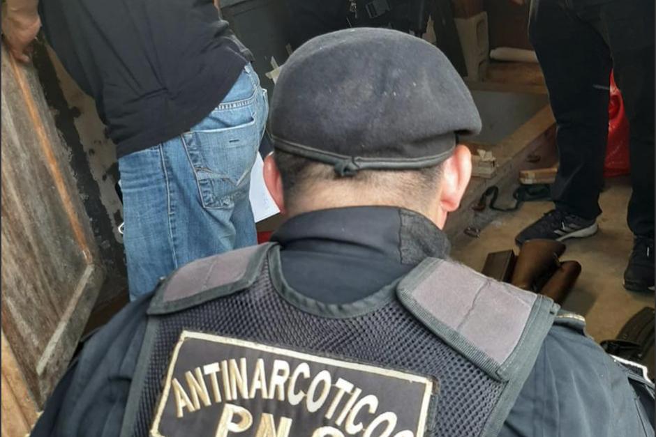 La policía realizó varios allanamientos en la zona costera de San Marcos. (Foto: PNC)