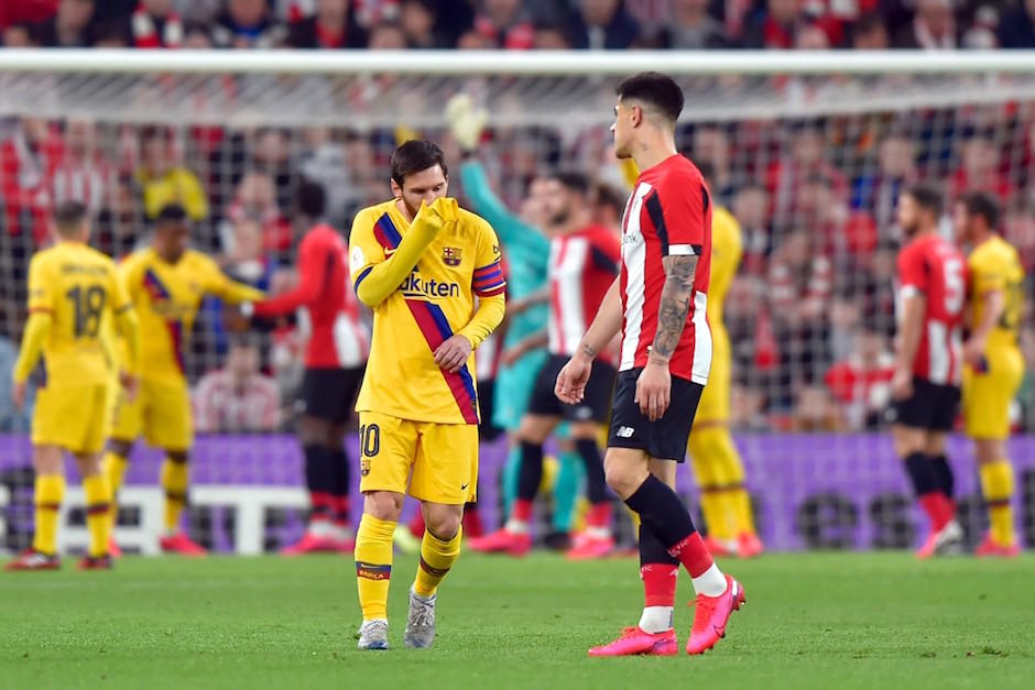 El FC Barcelona empat&oacute; 0-0 en 90 minutos ente el Athletic de Bilbao por la Copa del Rey. (Foto: AFP)