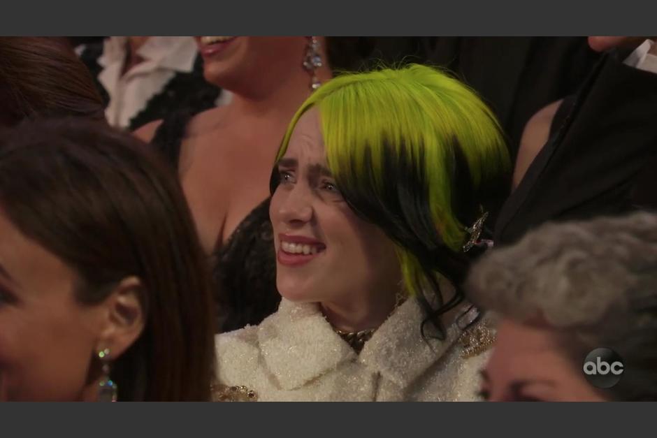 La cara de desagrado de la cantante ha servido a los usuarios de Twitter como principal meme de esta edici&oacute;n. (Foto: captura pantalla)&nbsp;