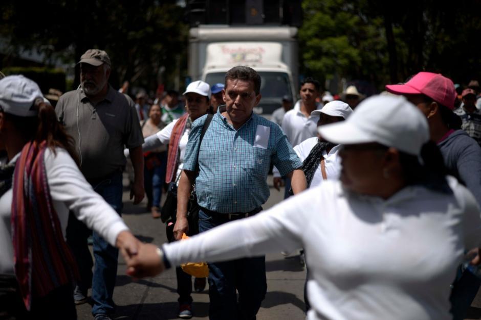 Joviel Acevedo acostumbra reunirse con todos los Presidentes. En el Gobierno pasado logró grandes beneficios salariales. (Foto: Archivo/Soy502)