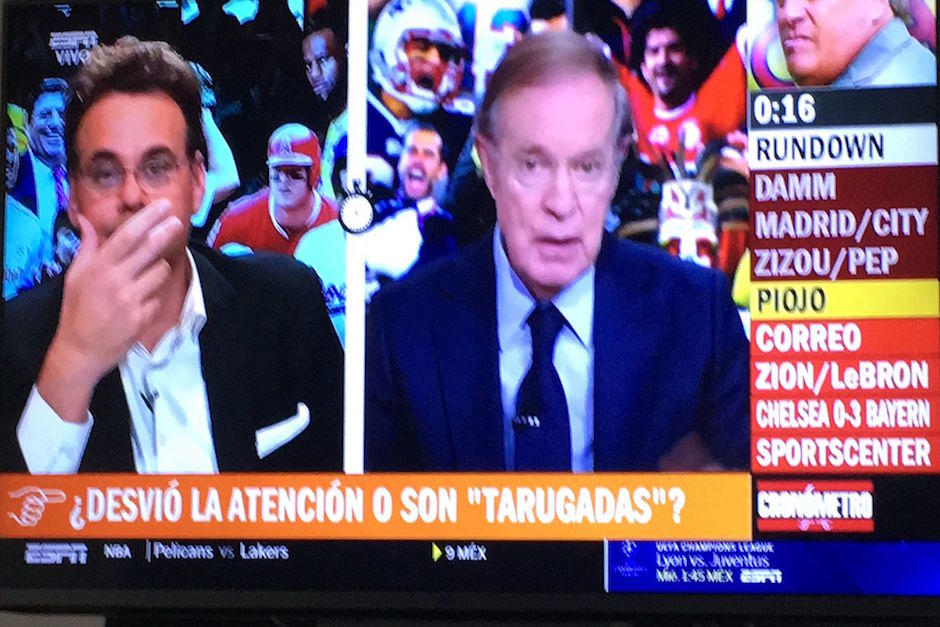 El comentarista de ESPN, David Faitelson se quejó de la rudeza de los jugadores centroamercianos, previo al juego América - Comunicaciones en el estadio Azteca. (Foto:Captura de video)