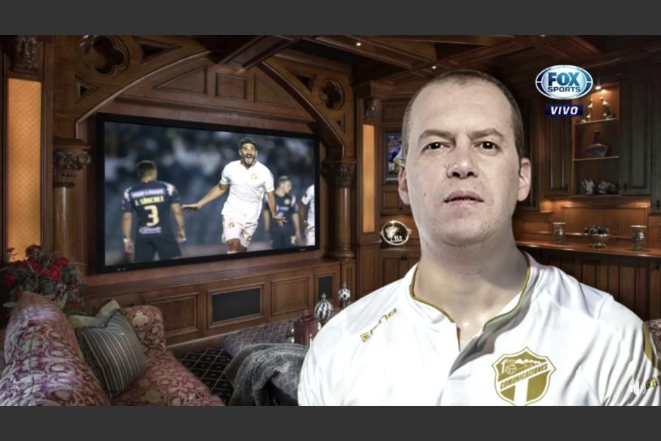 El comentarista de Fox Sports es antiamericanista y esta noche "se pondrá" la playera de los Cremas. (Captura Video)