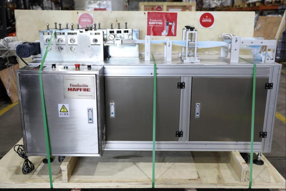 La C&aacute;mara de Comercio Espa&ntilde;ola en Guatemala y la Fundaci&oacute;n Mapfre entregaron la donaci&oacute;n a Guatemala. (Foto: Presidencia)