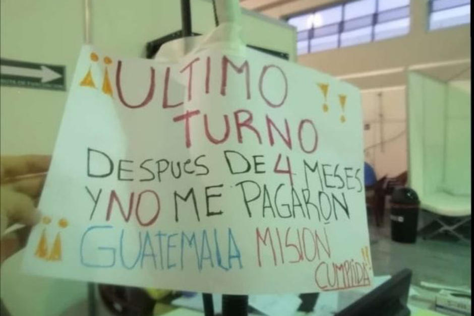 Enfermera se despide del trabajo que realizó durante cuatro meses en el Parque de la Industria, por el que nunca le pagaron. (Foto: Redes sociales)