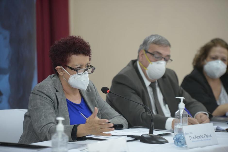Las autoridades del MSPAS ofrecieron una conferencia de prensa este martes. (Foto: Wilder L&oacute;pez/Soy502)