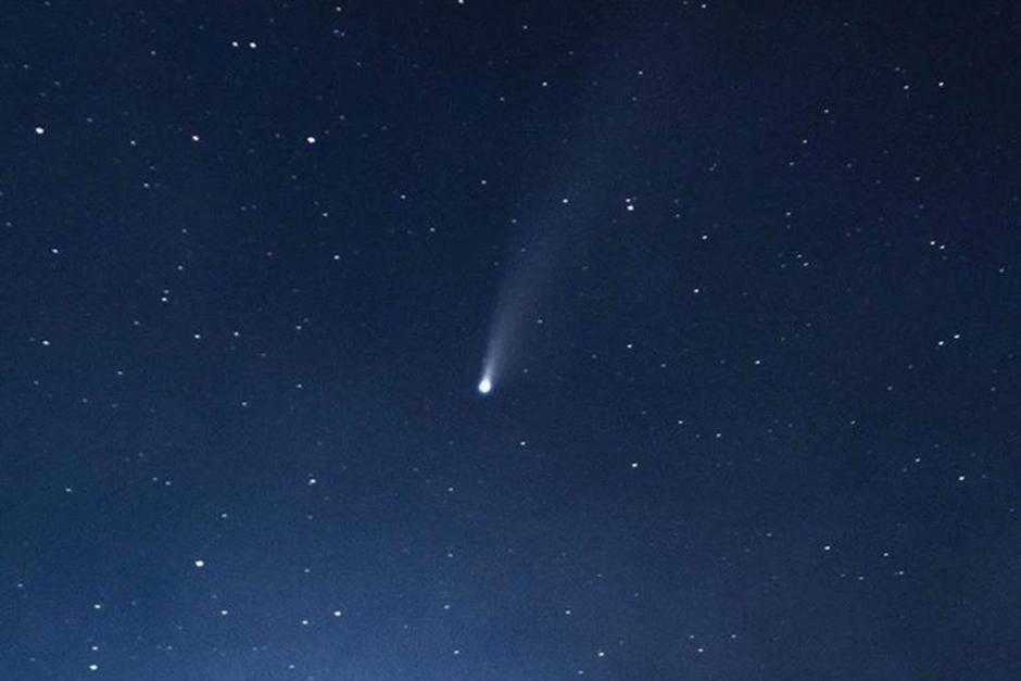 El cometa fue visible desde la Biosfera Maya. (Foto: Ricardo Obando/Parque Nacional Tikal)
