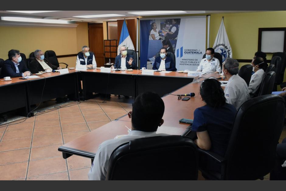 La nueva Comisión Presidencial de Atención a la Emergencia del Covid-19 se reunió por primera vez este lunes. (Foto: Ministerio de Salud)