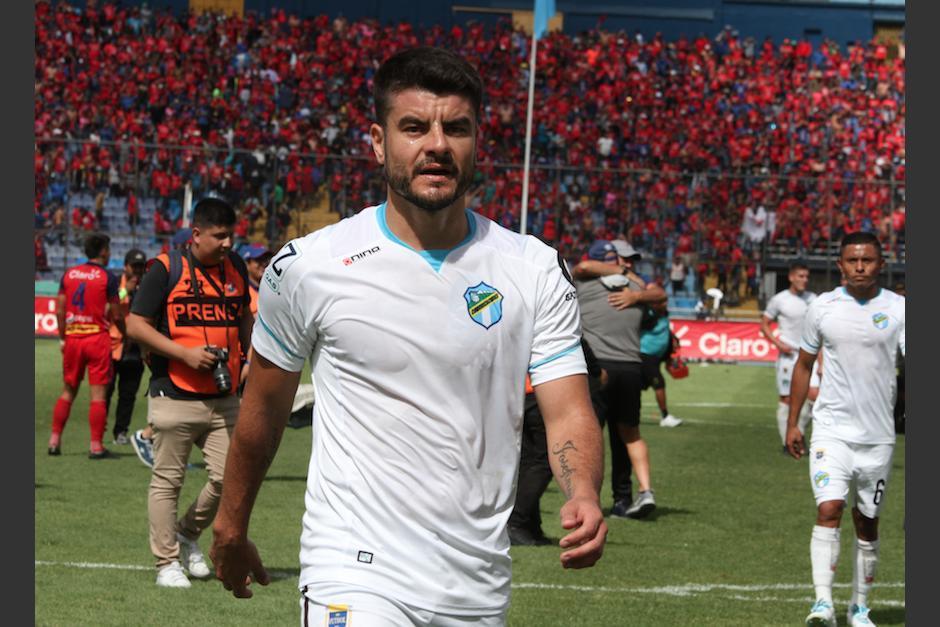 El uruguayo Maximiliano Lombardi quedó fuera de Comunicaciones FC. (Foto: Archivo/Soy502)