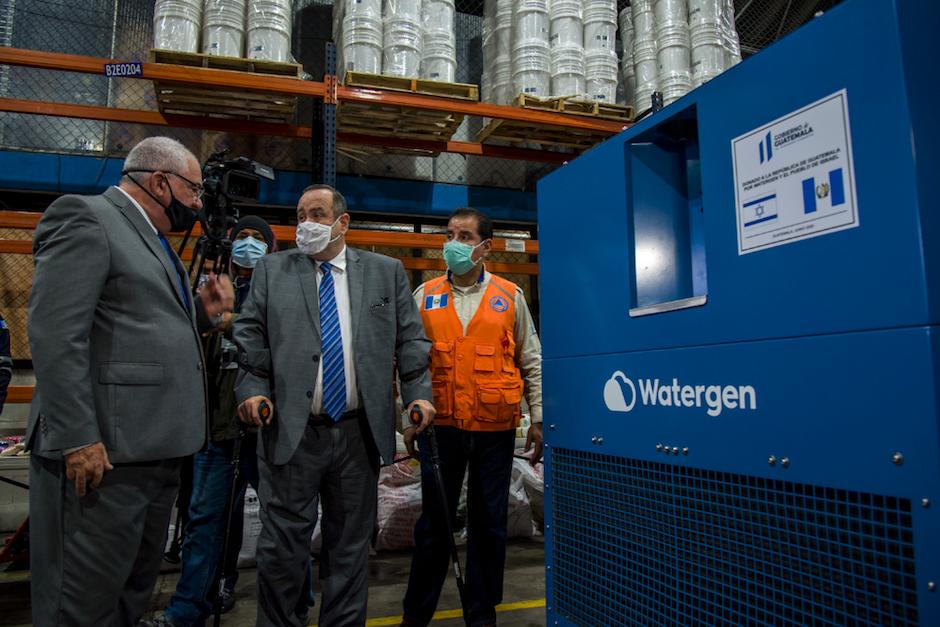 La m&aacute;quina donada por la empresa con sede en Israel. (Foto: CONRED)&nbsp;