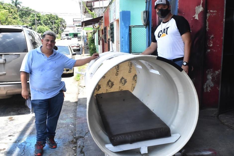 Los empresarios mazatecos unieron fuerzas para donar una cápsula que traslade a pacientes de Covid-19 sin afectar a los cuerpos de socorro. (Foto: Marvin Pos/Nuestro Diario)