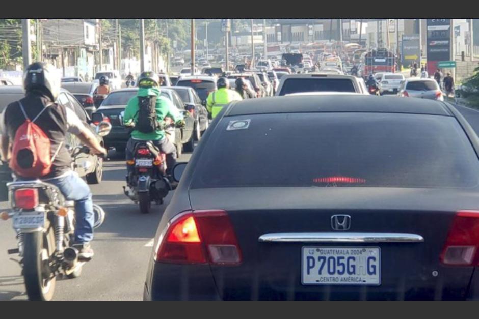 Advierten que sancionarán a personas que alteren las placas de sus vehículos para transitar en días prohibidos. (Foto: Archivo/Soy502)