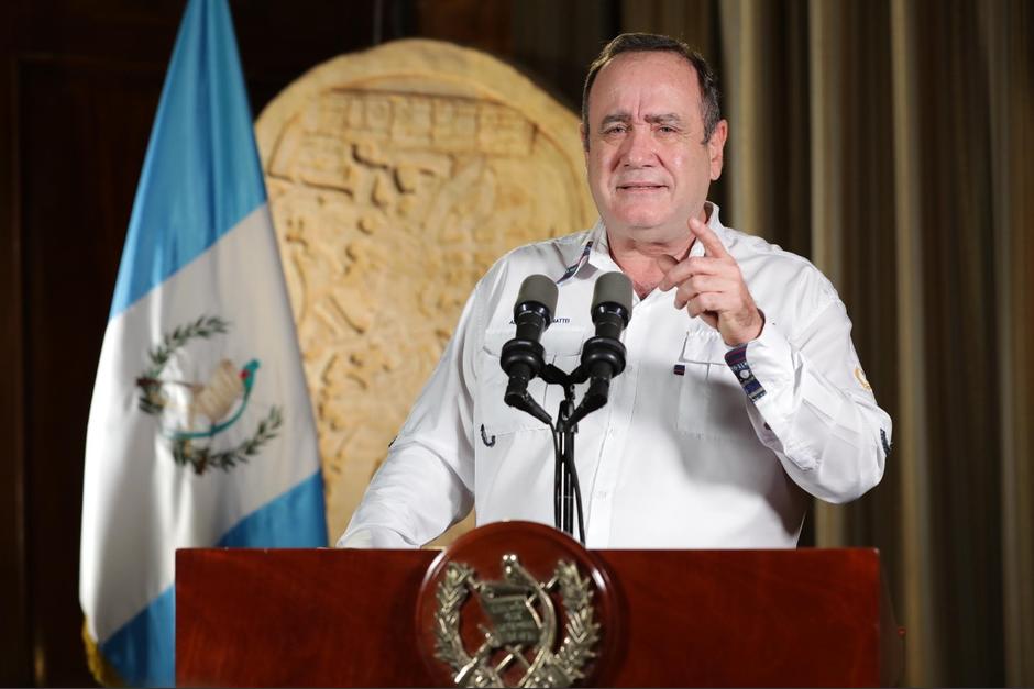 Giammattei anunció la implementación de un sistema de alertas. (Foto: Gobierno de Guatemala)