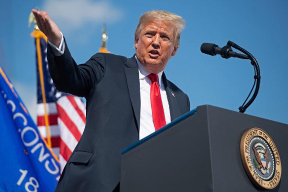 El presidente estadounidense es acusado del asesinato del general Qassem Soleimani (Fotograf&iacute;a: AFP)