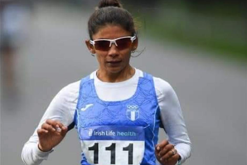La marchista guatemalteca Mirna Ortiz gan&oacute; medalla de oro para Guatemala en Irlanda. (Foto: Ramsey Cardy)