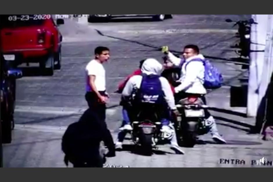 El incidente se produjo el lunes en el municipio de San Miguel Dueñas, en Sacatepéquez. (Captura Video)