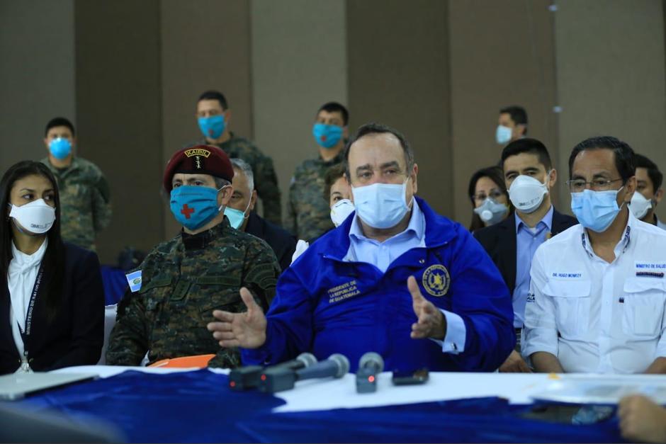 El presidente Alejandro Giammattei hizo el anuncio. (Foto: SCSP)