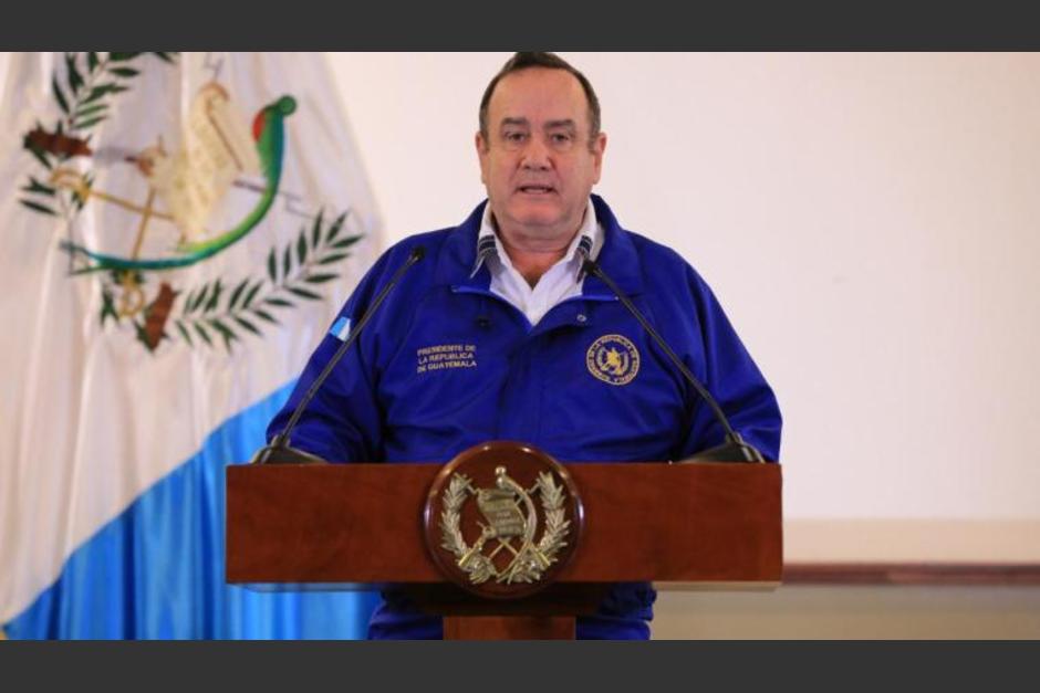 El presidente Alejandro Giammattei de nuevo se pronunci&oacute; en cadena nacional. (Foto: Archivo/Soy502)