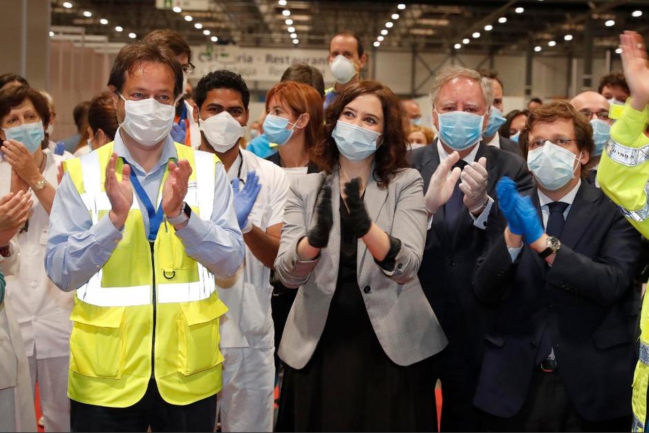 El hospital de campaña aún contará con algunos insumos como medida de prevención. (Foto: AFP)