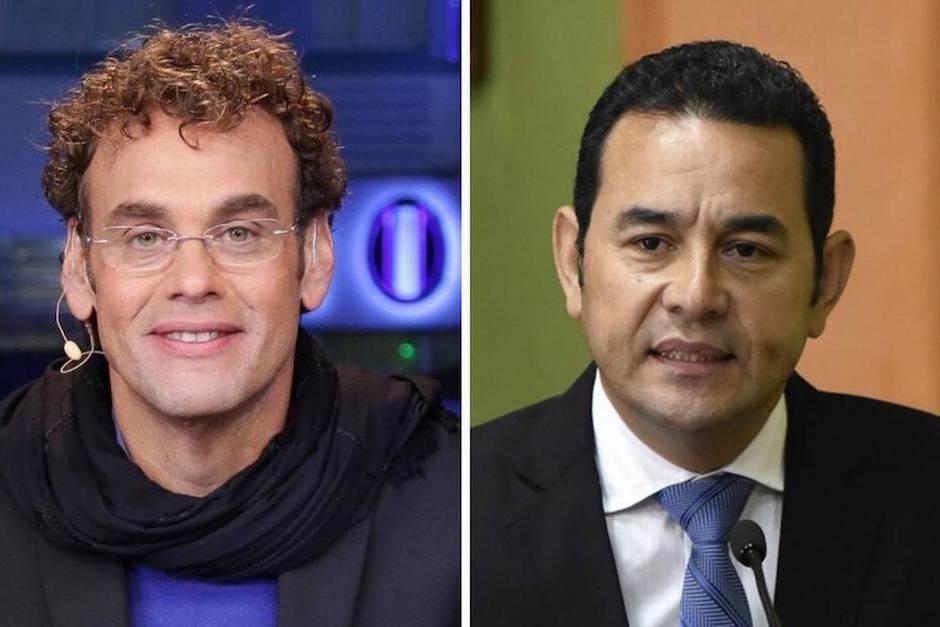 David Faitelson record&oacute; su mala experiencia con Jimmy Morales, expresidente de Guatemala. (Foto: Archivo)