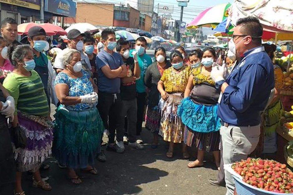 El mercado La Democracia de Quetzaltenango fue cerrado, debido a un vendedor dio postivo por Coronavirus. (Foto: La Prensa de Occidente)